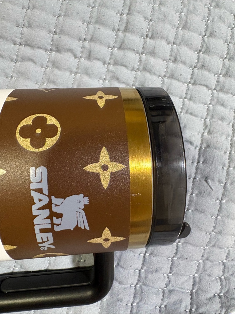 Stanley Brown Mug with Gold Accents and Logo